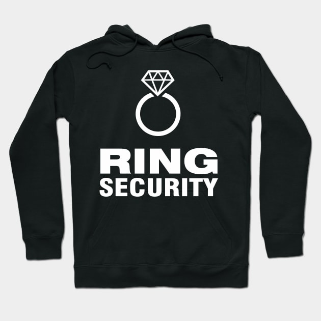 Ring Security White lettering Hoodie by russodesign